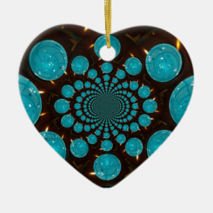 Blue Lights Ceramic Tree Decoration