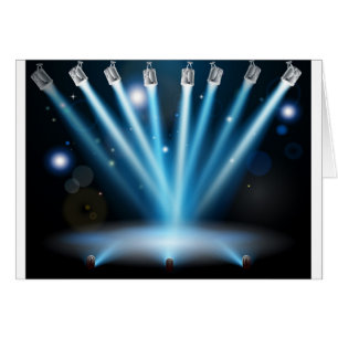 Blue lights concept