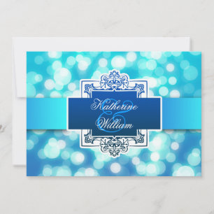 blue lights rehearsal dinner invitations