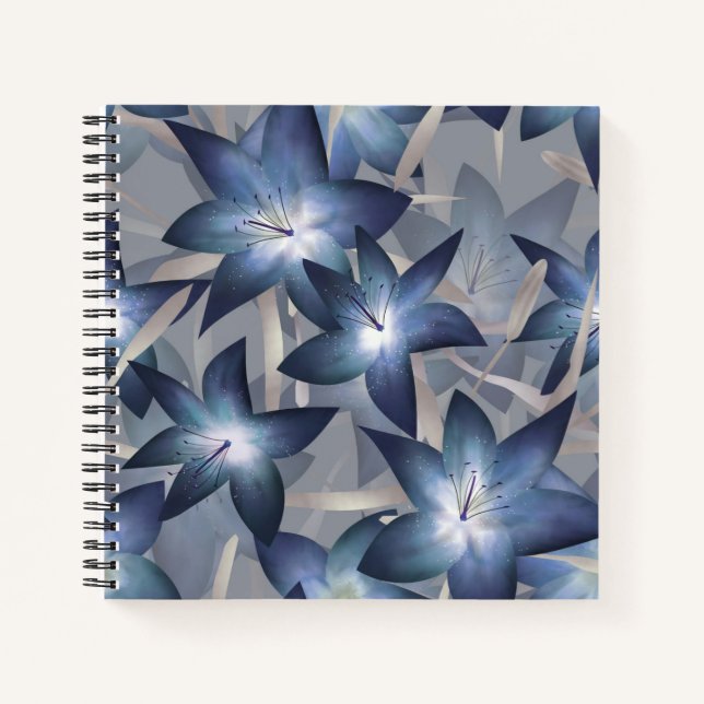 Blue lilies notebook (Front)