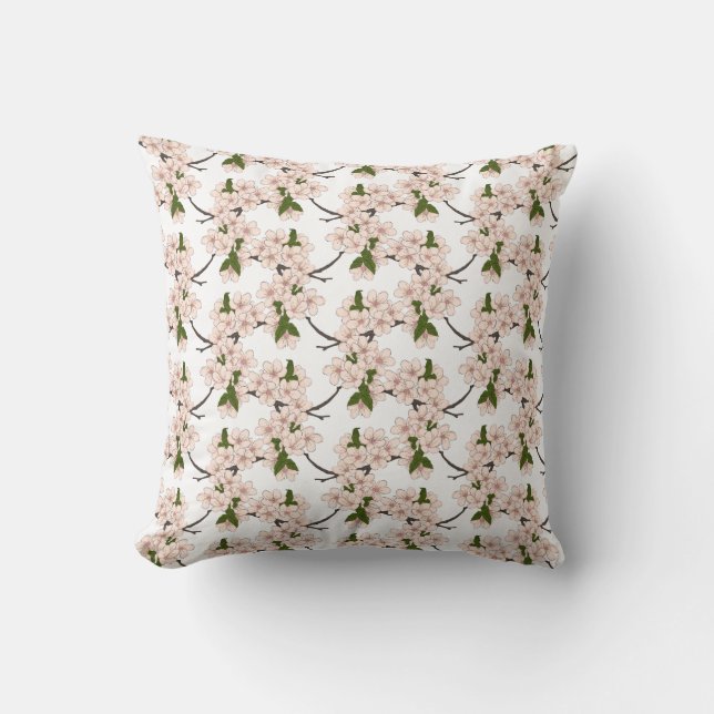 Blue Lily Decorative Pillow (Front)