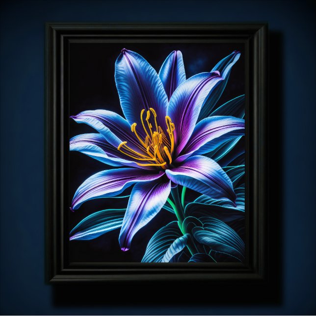 Blue Lily IV Poster (Creator Uploaded)