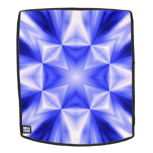 Blue Line Burst Pattern Backpack