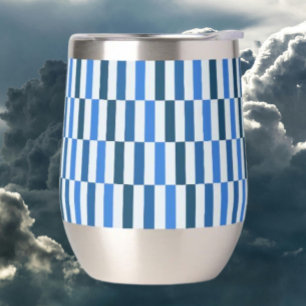 Blue Line Flow Stemless Wine Tumbler