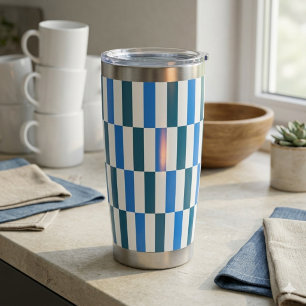 Blue Line Flow Thermal Tumbler