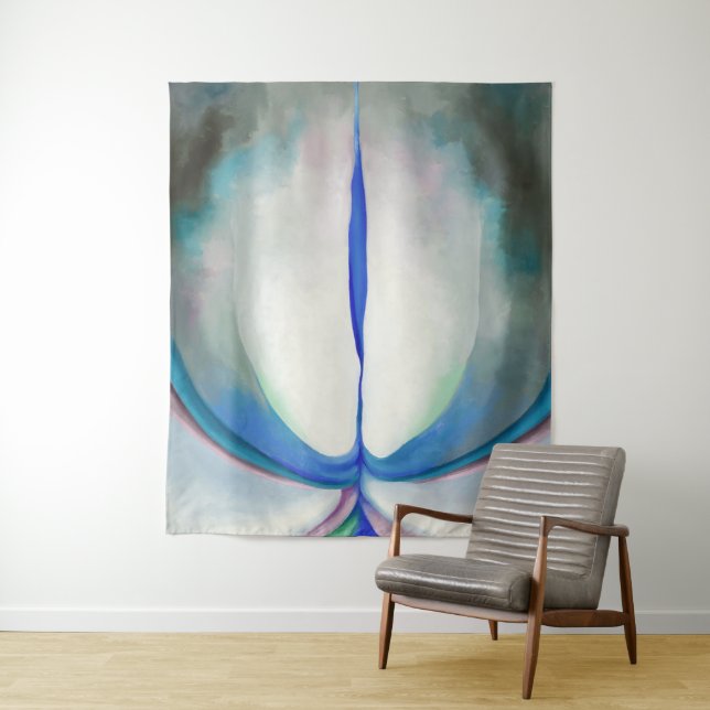 Blue Line | Georgia O'Keeffe | Tapestry (In Situ)