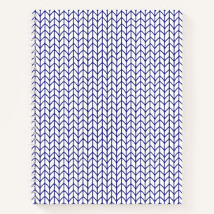 BLUE LINE KNIT 8.5"x11" Spiral Notebook