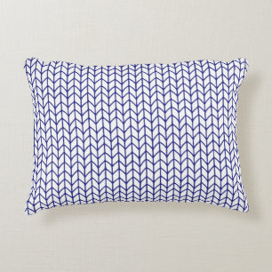 BLUE LINE KNIT Accent Pillow