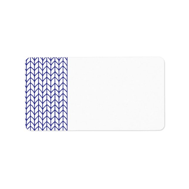 BLUE LINE KNIT Address Labels  (Front)