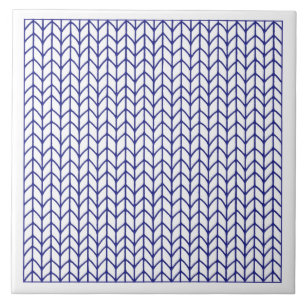 BLUE LINE KNIT Ceramic Tile