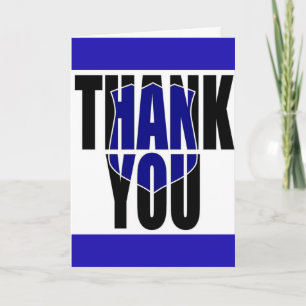 Blue Line Police "Thank You" Thank You Card