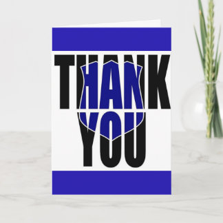 Blue Line Police "Thank You" Thank You Card