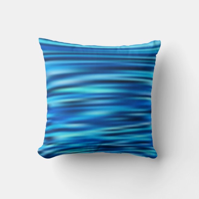 Blue Line Tussle Cushion (Front)
