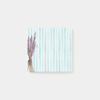 Blue Line Watercolor Post it notes