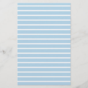 Blue Lined Paper Stripes Notes Stationery