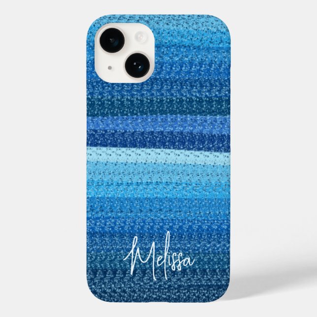 Blue lines Case-Mate iPhone case (Back)