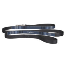 Blue Lines Custom Printed Name & Number Dog Leash