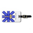 Blue Lines / Gold Caduceus EMT Symbol