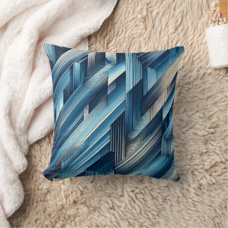 Blue Lines Of Motion Cushion