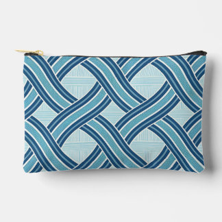 Blue Lines Pattern Accessory Pouch
