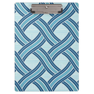 Blue Lines Pattern Clipboard