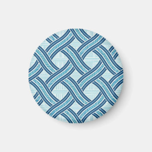 Blue Lines Pattern Magnet