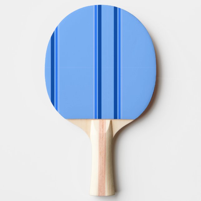 Blue Lines Ping Pong Paddle (Front)