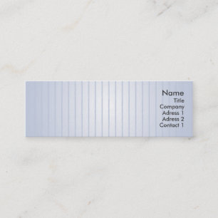 Blue Lines - Skinny Mini Business Card
