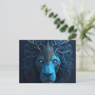 Blue lion card