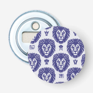 Blue Lion Heads Bottle Opener