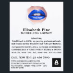 Blue Lips, Modelling Agency, Model Agent Flyer<br><div class="desc">Blue Lips,  Modelling Agency,  Model Agent Advertising Flyers By The Business Card Store.</div>