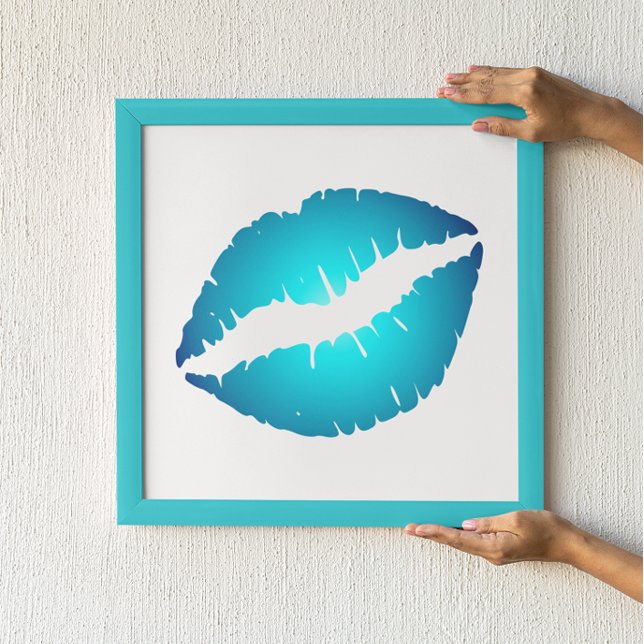 Blue Lips Poster (Creator Uploaded)