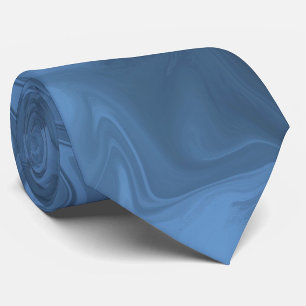 Blue Liquid Swirl Retro Tie
