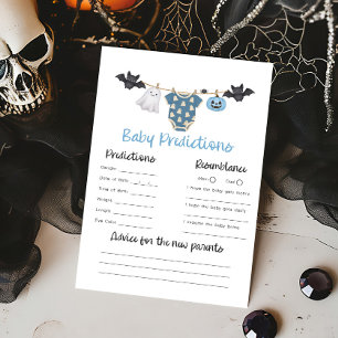 Blue Little Boo Clothesline Advice and Wishes Game