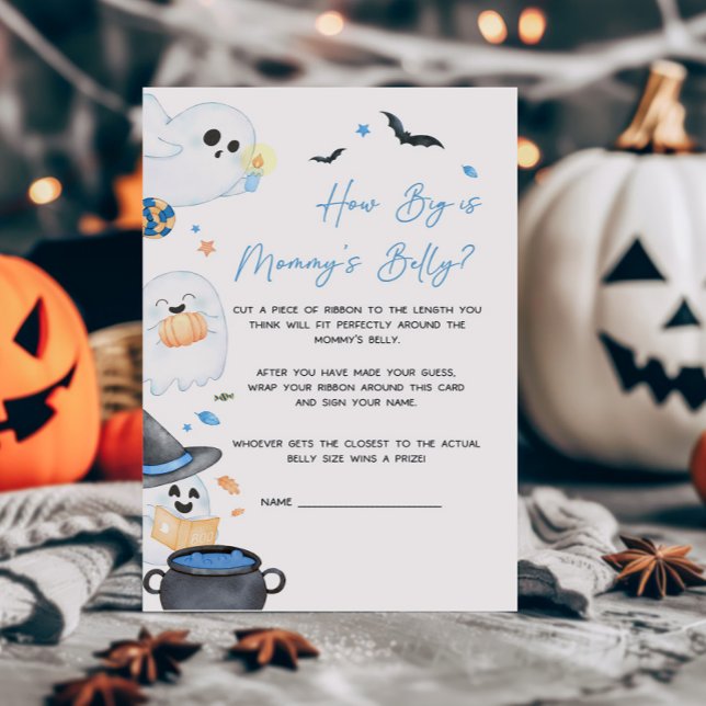 Blue Little Boo How Big is Mummy's Belly Game (Blue Little Boo Baby Shower How Big is Mommy's Belly Game)