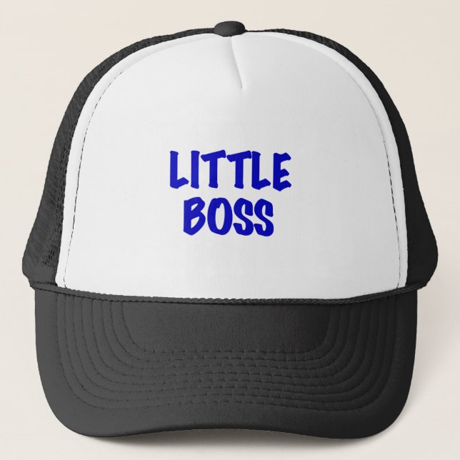 Blue Little Boss Trucker Hat (Front)