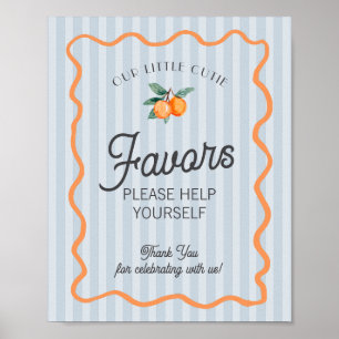 Blue Little Cutie Citrus Main Squeeze Favours Poster