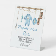 Blue Little Fisherman Mum-osa Bar Baby Shower