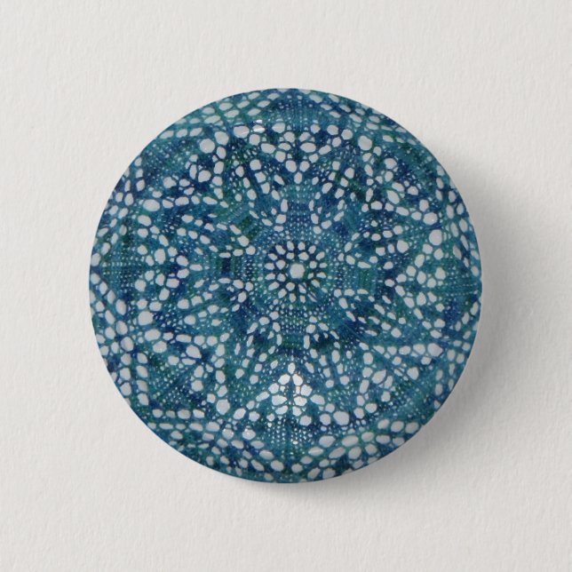 Blue little flower button (Front)