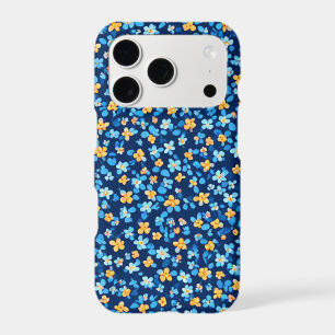 Blue Little Flowers Pattern