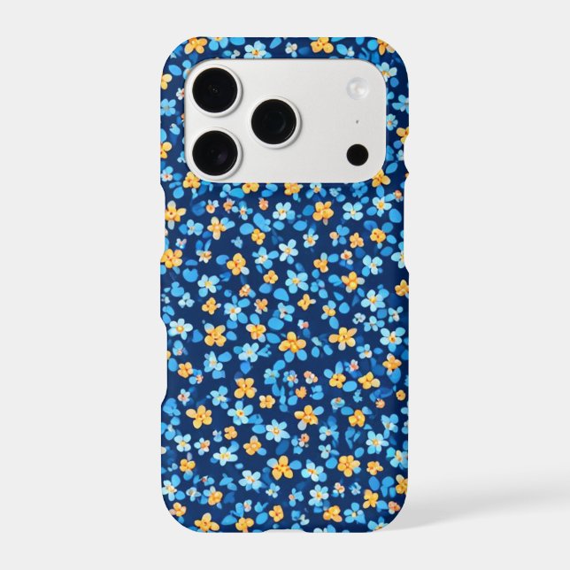 Blue Little Flowers Pattern (Back)