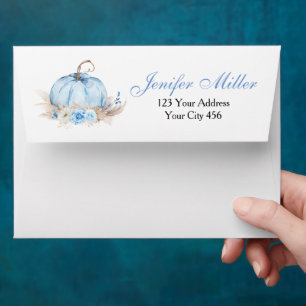 Blue Little Pumpkin Envelope