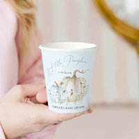 Blue Little Pumpkin Fall Boy Baby Shower