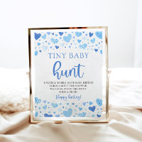 Blue Little Sweetheart Tiny Baby Hunt Shower Game
