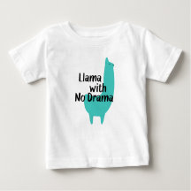 Blue Llama Baby T-Shirt
