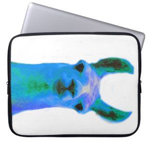 Blue Llama Graphic Laptop Sleeve