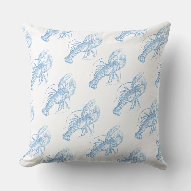 Blue Lobster Cushion (Front)