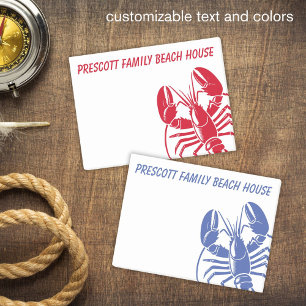 Blue Lobster Family Beach House Maine New England Post-it Notes