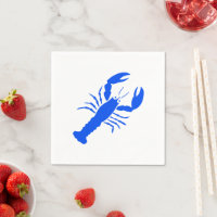 Blue Lobster modern graphic cute fun coastal party