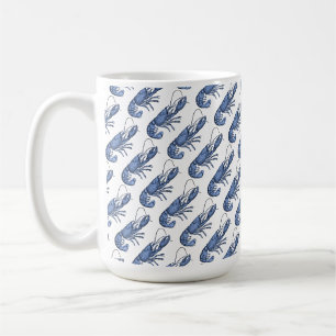Blue Lobster Retro Vintage Image Coffee Mug